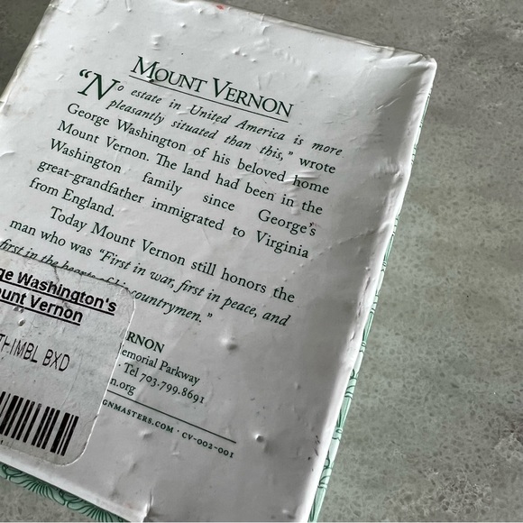 24k gold porcelain thimble George Washington’s Mount Vernon - Picture 4 of 4